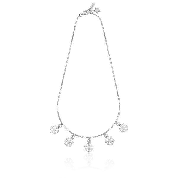 Choker Snowflakes Argento 925 Rodiato - immagine 2